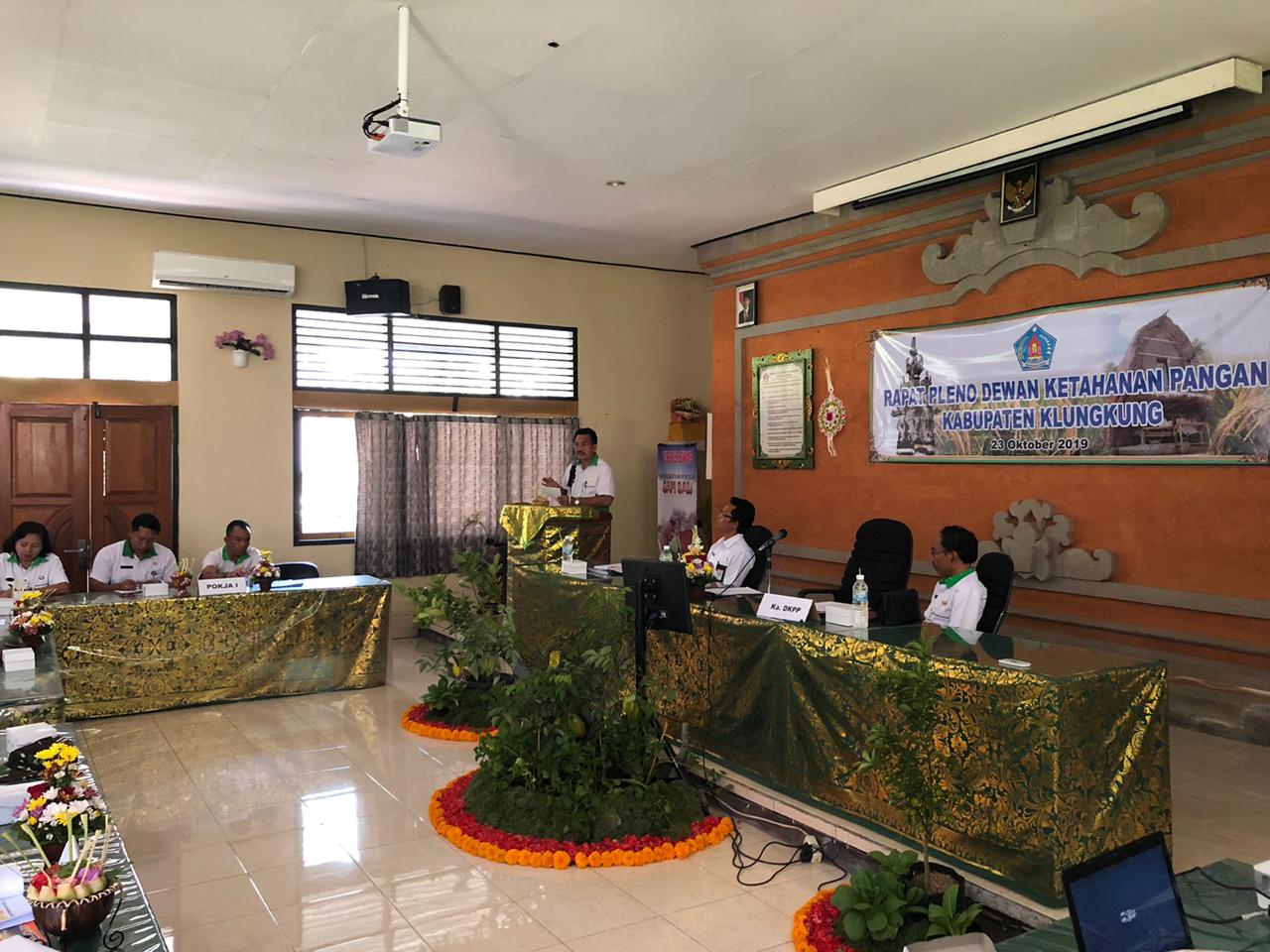 Rapat Pleno Dewan Ketahanan Pangan Kabupaten Klungkung