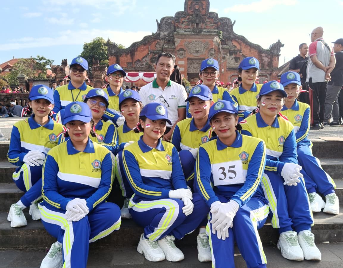 Kegiatan Gerak Jalan Putri DKPP dalam rangka menyambut HUT Kemerdekaan RI ke- 80